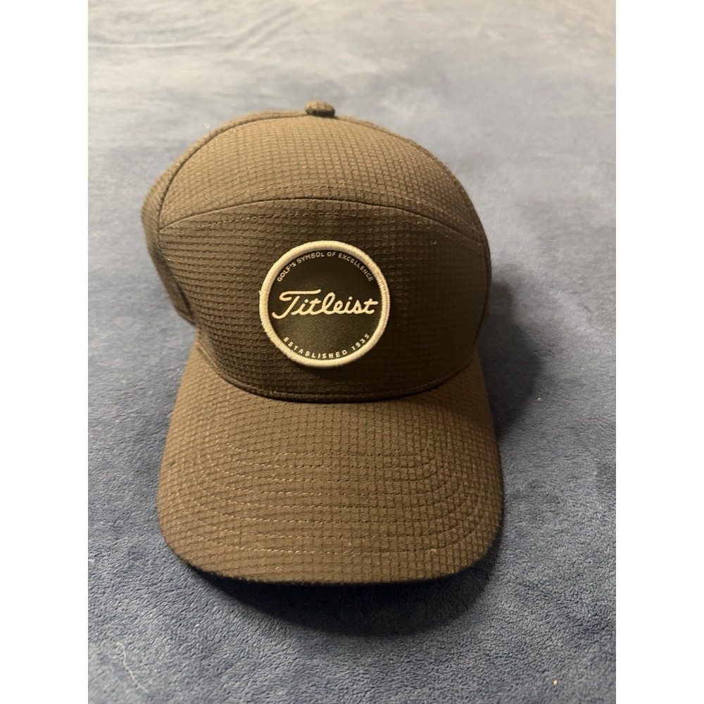 Titleist Boardwalk Rope Hat Black SnapBack Cap Golf Adjustable Mens